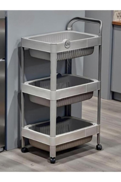 BEC39 Modern 3-Tier Multi-Purpose Organizing and Storage Cart