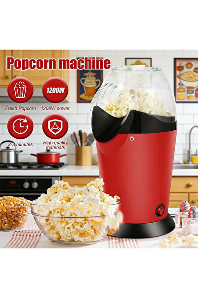 TAKHTEELA ماكينة صنع الفشار بالهواء الساخن 1100 واط، بدون زيت، تشغيل بلمسة وا...