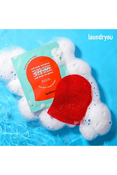 Laundryou Soft Body Red Glove Clean 1Box (5ea)