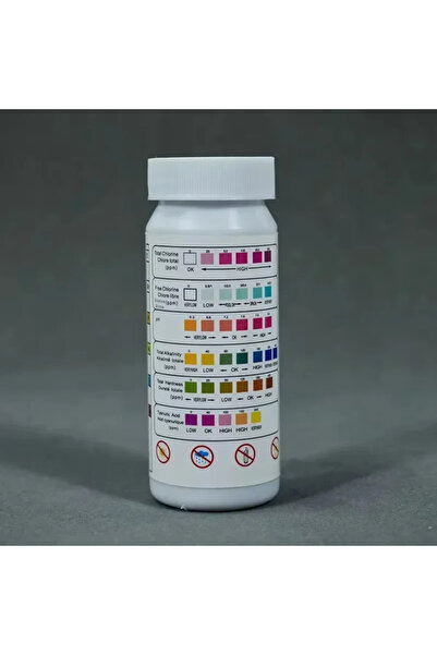 Choice3 مجموعة اختبار درجة الحموضة (PH) لأحواض السباحة، 50 قطعة - 6 في 1، لقي...