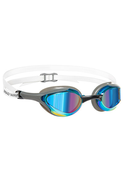 Mad Wave Alien Rainbow Racing Goggles - Gray