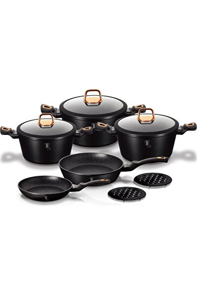 Berlinger Haus Zestaw garnków Black Rose 10 elementów (BH-1645)