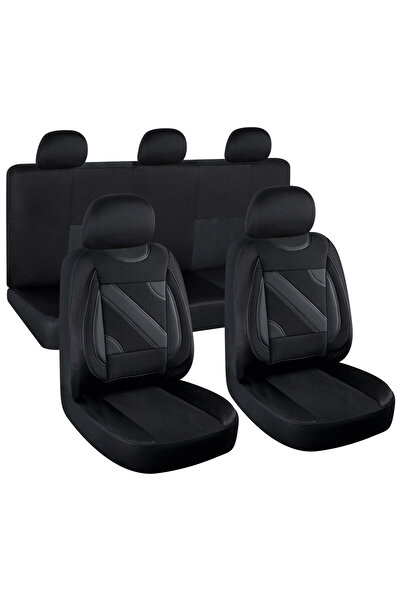 SMARTIC Huse scaune auto SMARTIC®, Nero, 11 piese, universal, compatibile air...