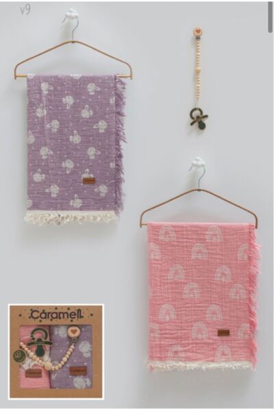 Caramell Muslin Blanket Set of 3