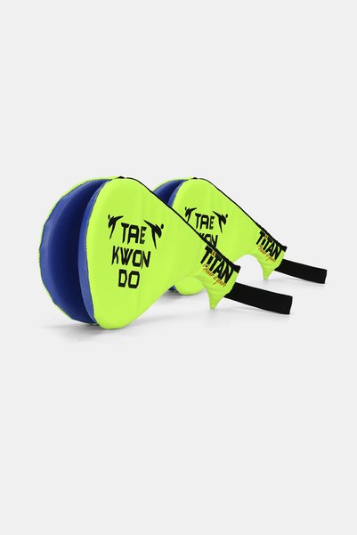 Titan Sport مجموعة مضارب تنس طاولة من قطعتين باللون الأصفر النيون مع لون أزرق...