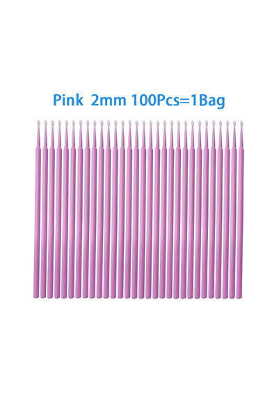 Choice Pink-M PIORPOY 100Pcs Dentistry Disposable Applicator Micro Brushes De...
