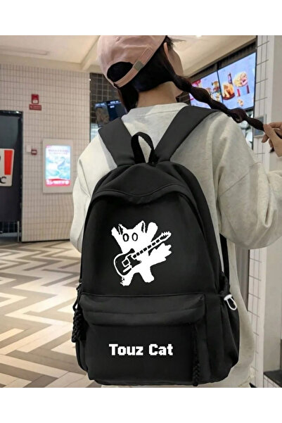 Touz Moda Cute Cat Printed School, Classroom, Course Backpack