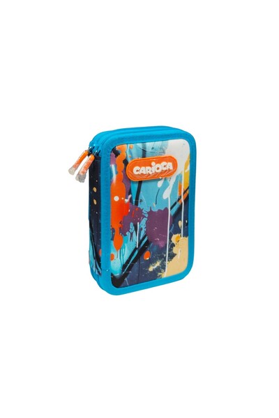 CARIOCA Spray equipped pencil case with 2 zippers