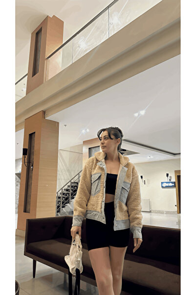 STİLPİX Kadın Kürk Kot Cepli Ceket | Woman