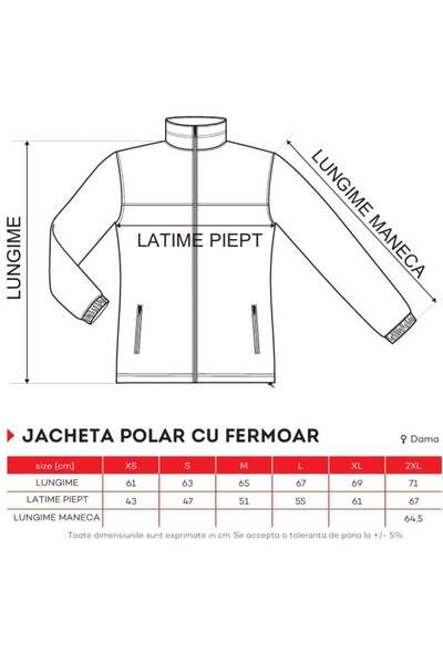 RIMECK Jacheta dama, hanorac polar din fleece, verde chirurgical, cu fermoar, pentru femei