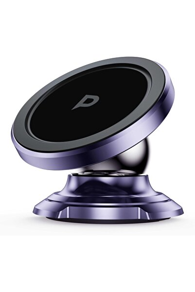 Powerology حامل سيارة مغناطيسي شديد التحمل قابل للدوران 360 درجة مع ألواح معد...