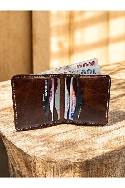 ParlaLeather Elegand Handmade Genuine Real Leather Minimal Men's Wallet