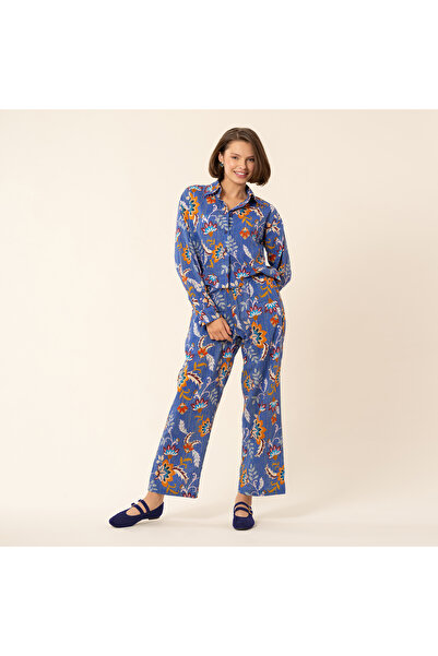 Zsa Zsa Zsu Rajpath Baskılı Pantolon - Koyu Mavi