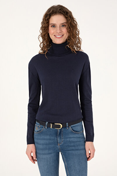 U.S. Polo Assn. Women's Navy Blue Basic Sweater 50313621-Vr033