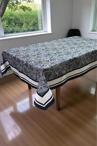 Çeyiz Diyarı Nevra Dertsiz Скатертина 120x150 см Синя