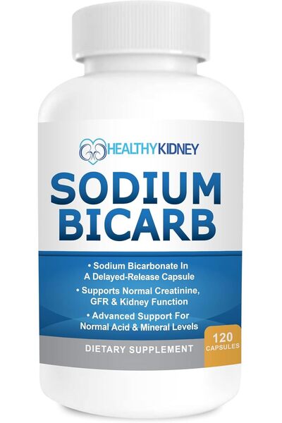 HEALTHYKIDNEY Sodium Bicarbonate 650mg Capsules Delayed Release for Supportin...