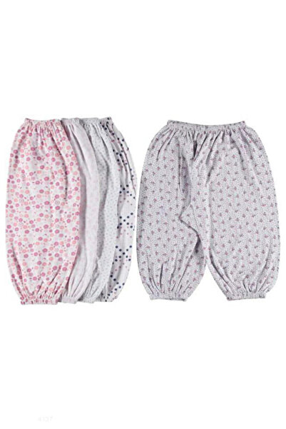 Tusebu Baby Cotton Patterned Long Johns Bottoms 2-Pack – Elastic Waist and Legs