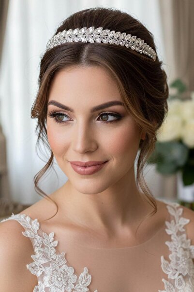 TAKIŞTIR Στέμμα νυφικού/χέννας/αρραβώνα/χρηματοκιβωτίου με πέτρες ζιργκόν