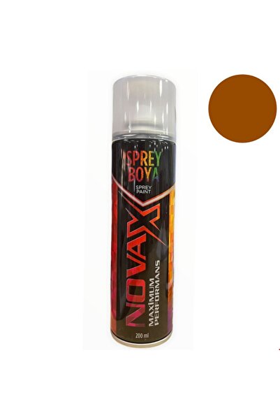 Novax KAHVERENGİ SPREY BOYA 200 ML YERLİ ÜRETİM 1 ADET SPREY BOYA