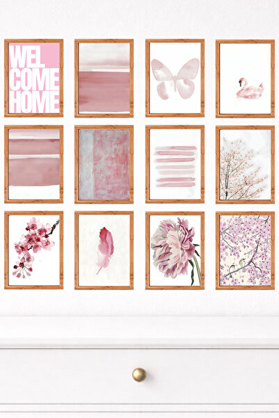 UNT 12-Piece Modern Wall Painting Set with Frame Appearance – 15X20 cm Mdf Uv...