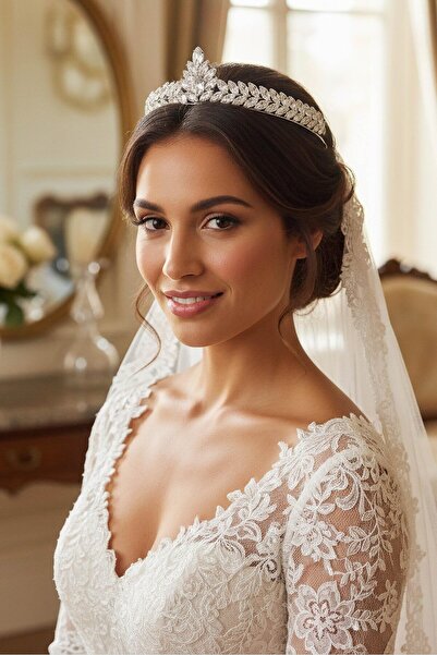 TAKIŞTIR Στέμμα νυφικού/χέννας/αρραβώνα/χρηματοκιβωτίου με πέτρες ζιργκόν