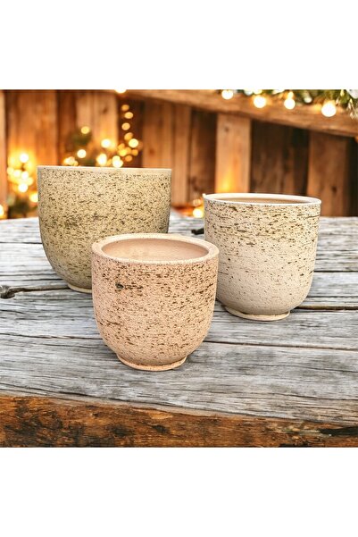 egesaksı Beyaz antik sırlı şamut U Jar büyük boy saksı 🪴