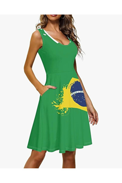 OMS Brazilian Flag Dress