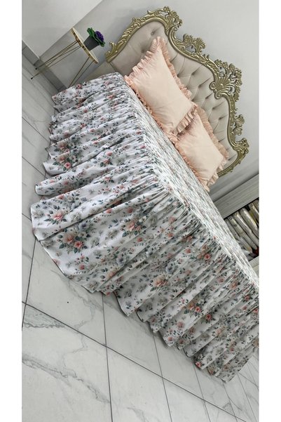 AHSEN TASARIM 5D Elastic Skirted Ruffle Sheet Set