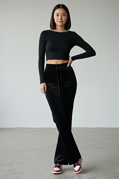 FİT WOMEN KADİFE İSPANYOL PAÇA PANTOLON 4435