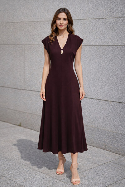 AYHAN Bronchial Detailed Dress Can Be Closed at the Crotch if Desired