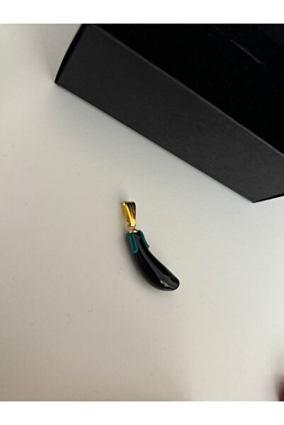 PULİNİN DÜKKANI CAM EL YAPIMI PATLICAN KOLYE UCU