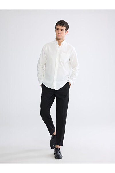 LC Waikiki Men's Black Standard Fit Trousers