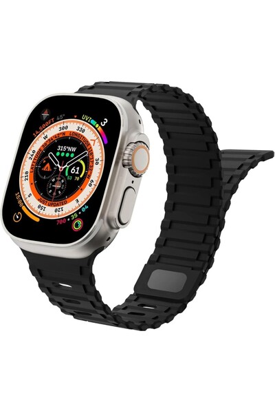 UnDePlus Watch 7/8/9 45mm Band Colorful 3-Hole Flexible Silicone Strap 124