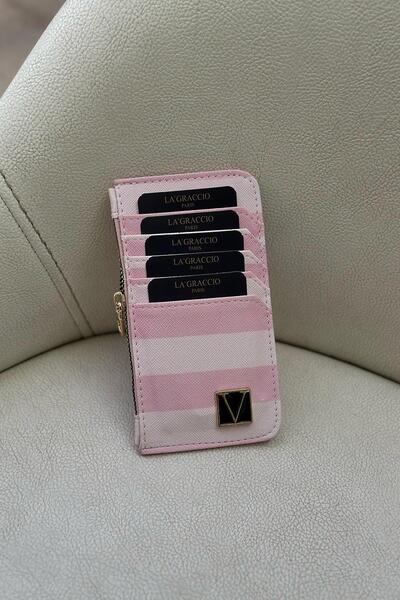 Store Lui Model Zippered Women's Leather Card Holder