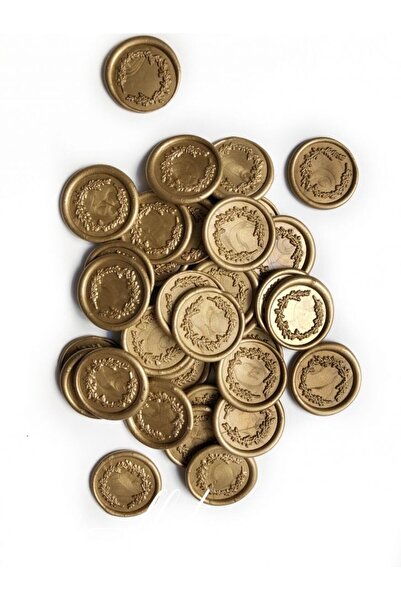 OEM Set 20 bucati sigilii ceara bronz autoadezive model Ramurele pentru invit...