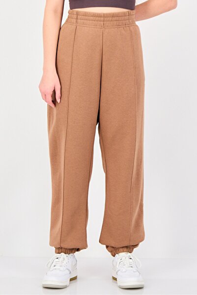 Nike Women Loose Fit Embroidered Logo Outdoor Sweatpants, Brown