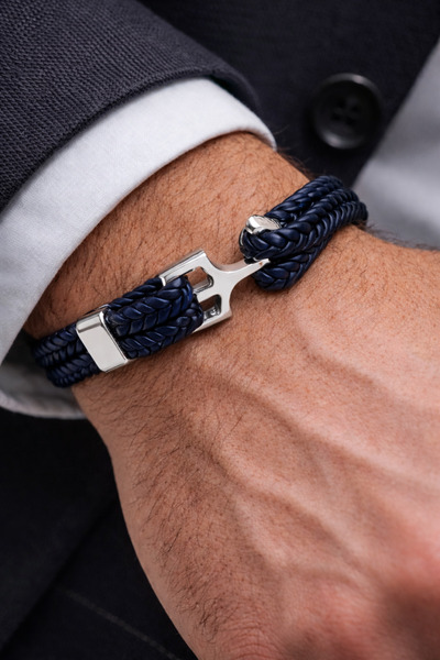 HER ŞEY NOTA www.herseynota.com Deep Navy Core – Navy Blue Genuine Leather Me...