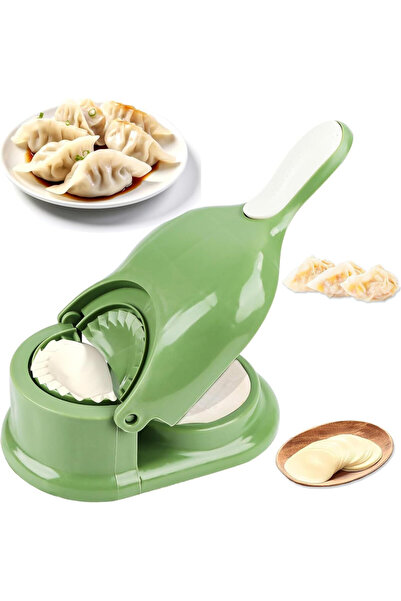 ISHWAZ Dumpling Maker and Dough Presser, 2-in-1 – Designed for Fatayer, Qatay...