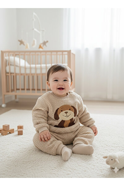 Beyaz Bebek Soft Plush Doll Set with Cute Dog Figure