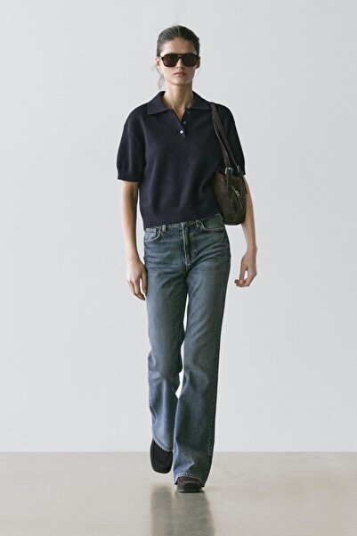 Massimo Dutti Wool knit polo jumper