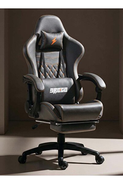 DROGO كرسي ألعاب مريح مزود بمسند للقدمين، ومسند ذراع قابل للتعديل، ومسند ظهر ...