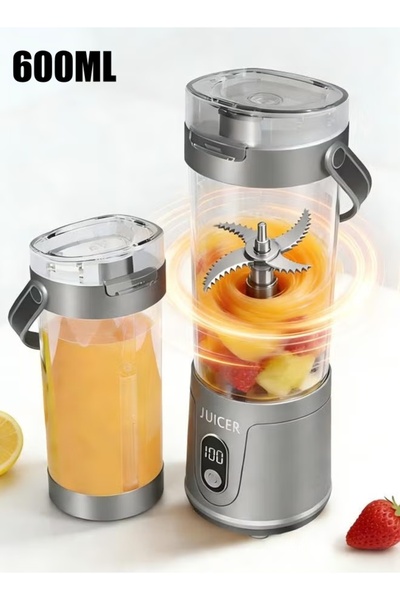 Generic Portable Electric Juicer 600ML Mini Blender Personal Smoothie Maker f...