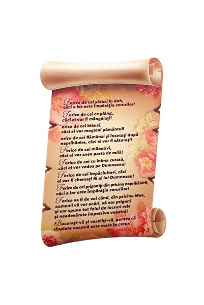 OEM Ceramic Wall Decoration in the Shape of a Papyrus with Religious Quotes