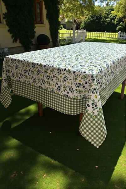 Çeyiz Diyarı Zeytina Seamless Tablecloth 150X150 cm