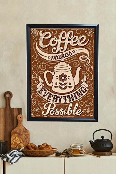 LUXRN Tablou de perete înrămat cu tematică de bucătărie, laminat, înrămat, mo...