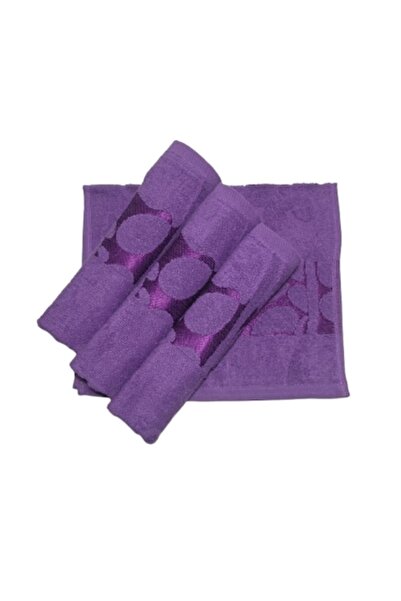 OEM Σετ πετσετών χεριών, Βαμβακερό, Τρισδιάστατο φλοράλ σχέδιο, 420γρ/τμ, Μωβ...