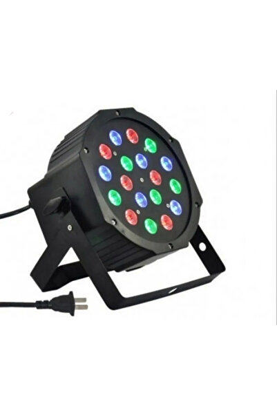 NO BRAND LED PAR light projector with 18 RGB disco LEDs