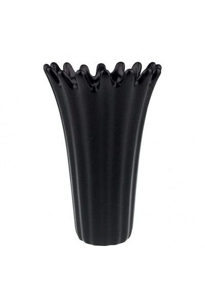 OEM Vază ceramică 14x21 cm, neagră