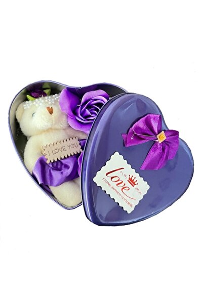 OEM Floral Arrangement with Teddy Bear and 3 Soap Roses