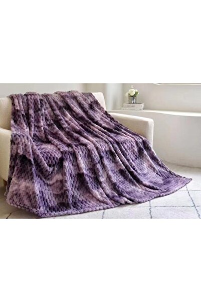 OEM Pătură pentru pat dublu, Cocolino, model pătrat cu gradient, 2 persoane, ...